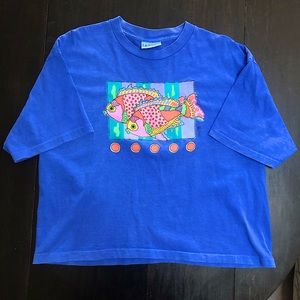 Vintage Fresh Produce Fish Tee